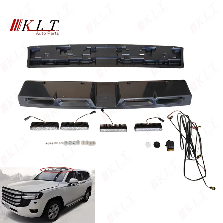 

KLT 4X4 Заводской прямой светодиодный прожектор Верхний светильник на крыше для Land Cruiser 300 LC300 Новый сорт Прозрачные линзы Красный задний фонарь ABS