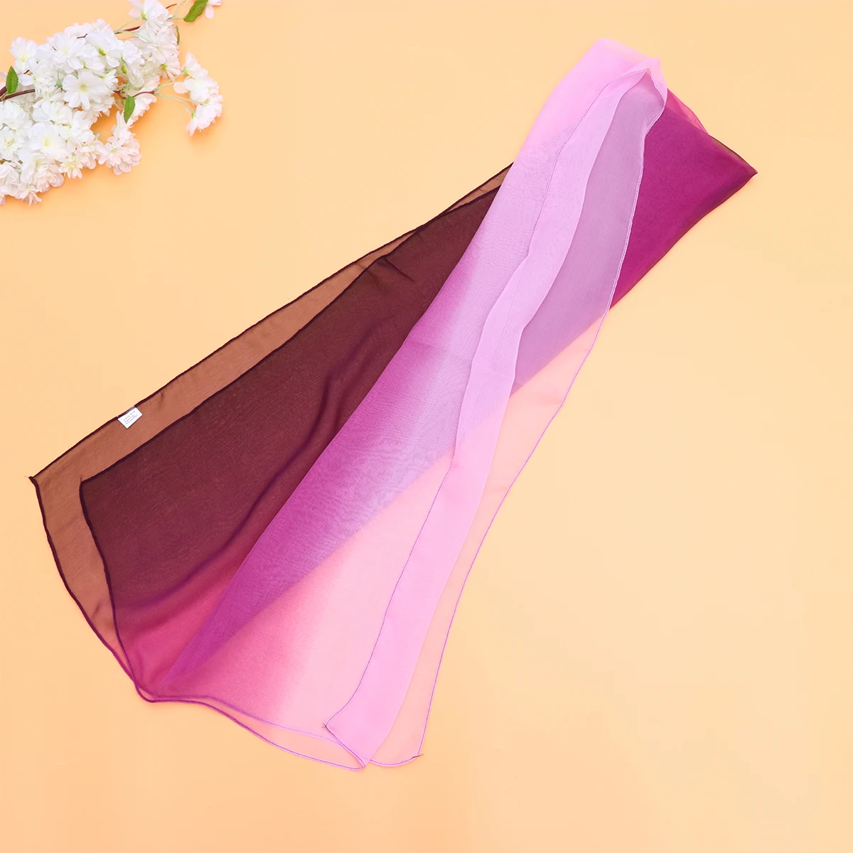 

Gradient Scarf Women Shawl Elegant Muffler Sprayproof Cape Material Soft Comfortable Sunscreen Large Size