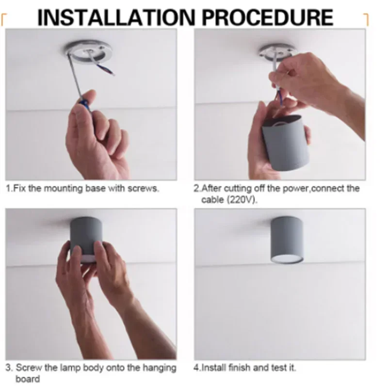 Surface Mounted Led Downlight 12W 15W 5W 7W 9W Side Guide Lamp for Ceiling Spot Lights 220V Ceiling Fixtures Lighting