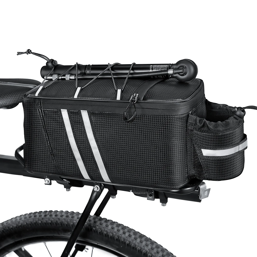 NEWBOLER 10L Fahrrad-Gepäckträgertasche, wasserabweisende Fahrradtasche, Fahrrad-Rücktasche, Bikepacking-Zubehör – Detail 17