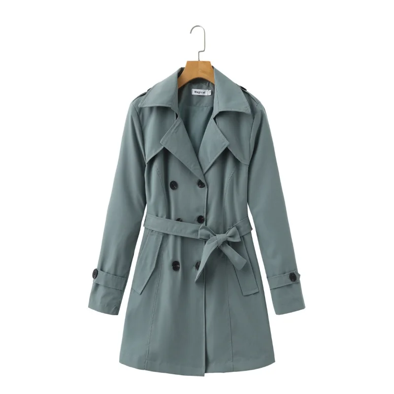 

Women's Windbreaker Women's Korean Fashion Casual Versatile Mid-Length Jacket Top