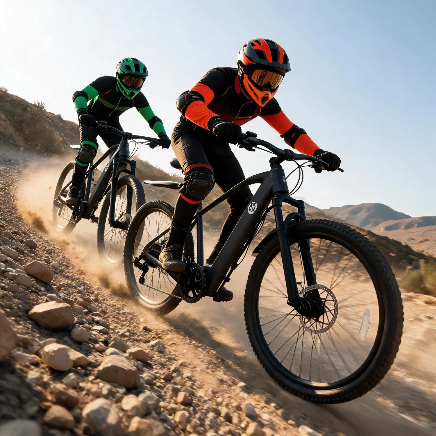 All Terrain Exploration 26 Inch Off Road Cross-Country Bike 500W Brushless Motor Max 44 Miles Long Range Top Speed 20MPH 30° Climbing Capacity Pedal Assist Mode 7-Speed Gear Dual Disc Brake, Perfect Gift for Cyclists US Warehouse Free Shipping