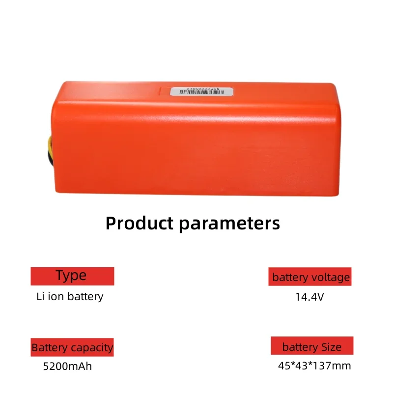 Batería de iones de litio de repuesto para aspiradora robótica, accesorio de repuesto para Robot Xiaomi Roborock S50, S51, S55, 14,4 V, 5,2 Ah