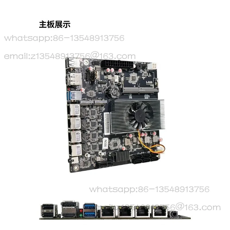 N100  ITX main board industrial computer soft routing NAS storage server 12th generation U double M.26 disk