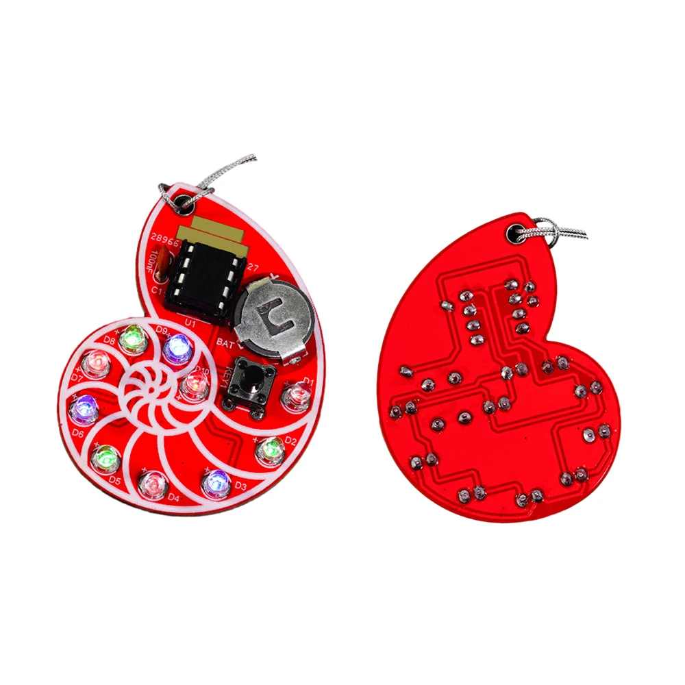 3V Soldering Learning Kit LED Seashell SMD SMT DIY Electronic Kit for Soldering Practice Learning Light Accessories