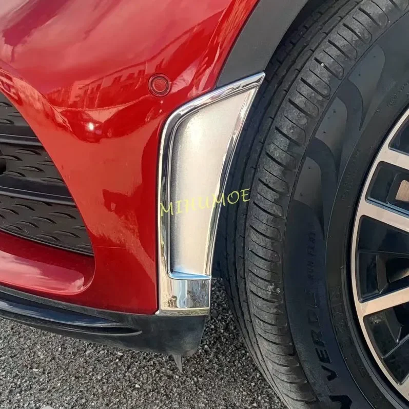 Chrome Front Bumper Fender Air Vent Cover Trims For 2020-2022 Mercedes GLC GLC300 X253 C253