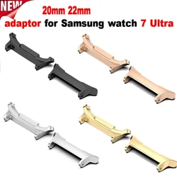 2PCS Quick Fit Adapter for Samsung Galaxy Watch 7 Ultra 47mm Accessories Stainless Steel Connector for Galaxy Watch 7 Ultra Band