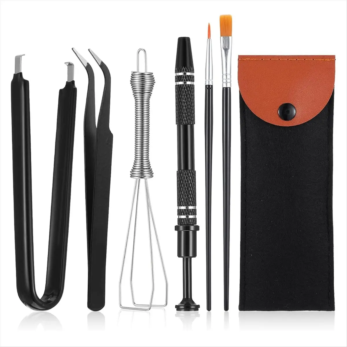 KSOL Keyboard Removal Tool Kit, Keycap Puller,Switch Puller,Lubrication Pen,Cleaning Brush,Four-Jaw Gripper and Keycap Puller
