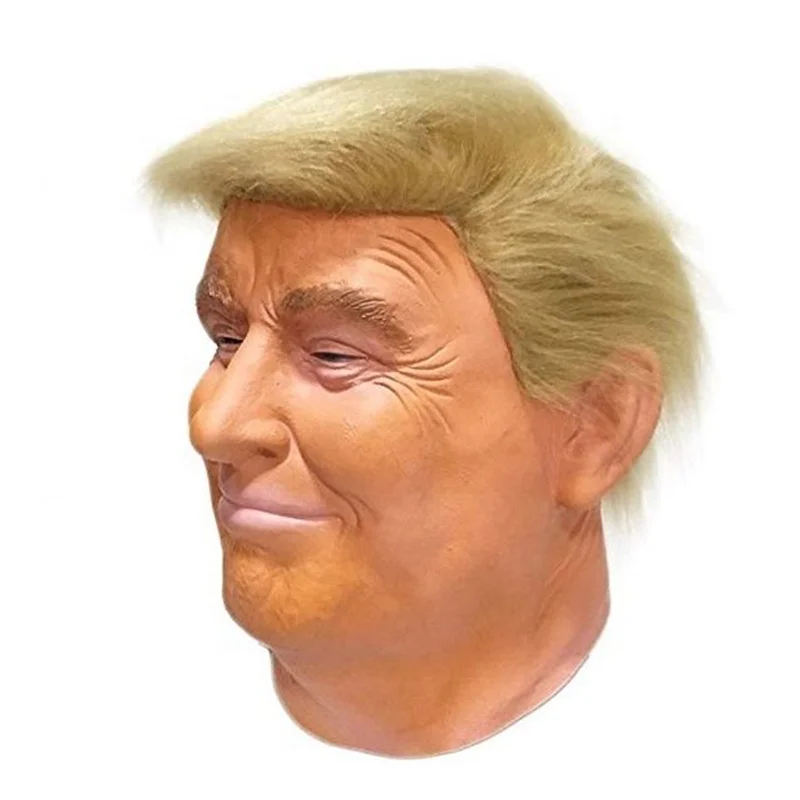 

Real Character Mask Dress up Cosplay American Presidential Mr. Trump Dress up Props Party Dance Celebrity Dress up Props Trump Headgear Latex Mask