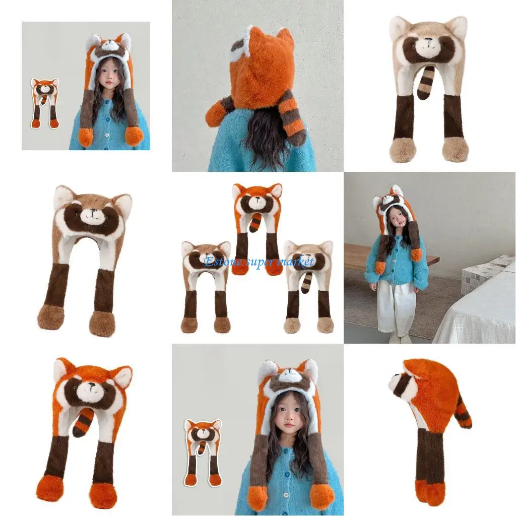 

090B Adjustable Warm Winter Cap With Animated Ears for 1-8 Years Baby Accessory