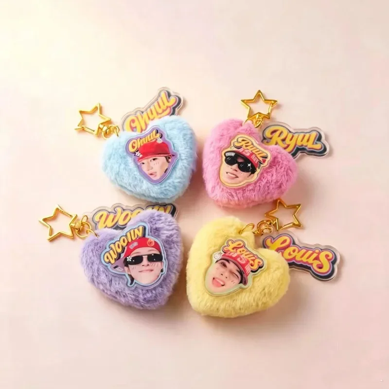 Idol Boy Band LNGSHOT New Merchandise Support Cute Keychain Backpack Accessories OHYUL RYUL WOJIN LOUIS Fan Exclusive Gift