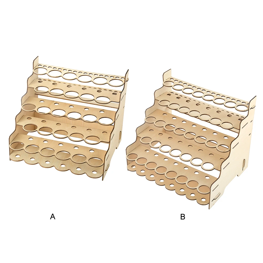 Model Paint Organizer Simple Delicate Paints Container DIY Pigments Shelf with Multiple Slots for Storing Organizing Use Type 1