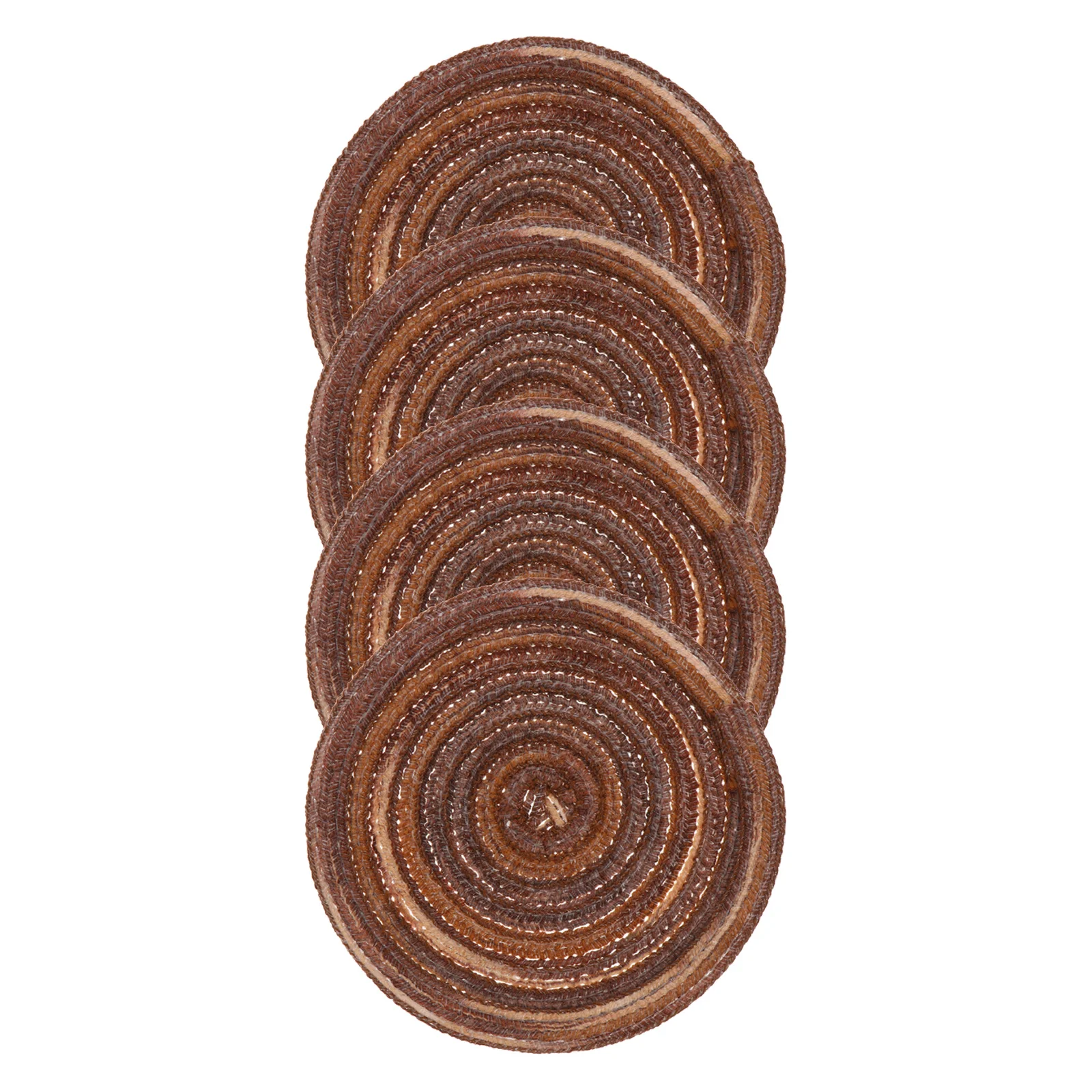 

4Pcs Lovely Woven Placemats Insulation Mats Decorative Heat-Proof Tableware Pad Dining Supplies Lovely Mat Home Placemat