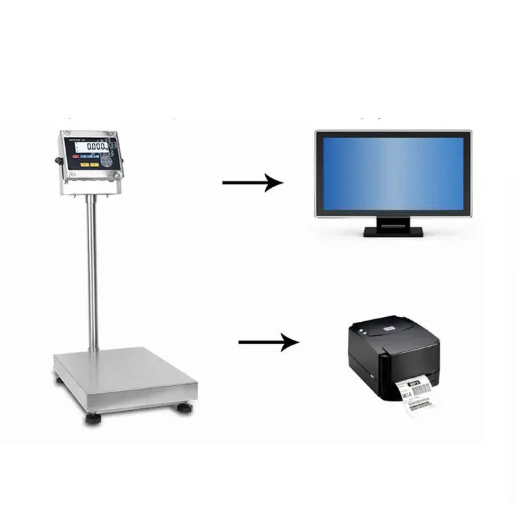 

weight scale Electronic Digital Glass Industrial Weighing Scale Platform Scale