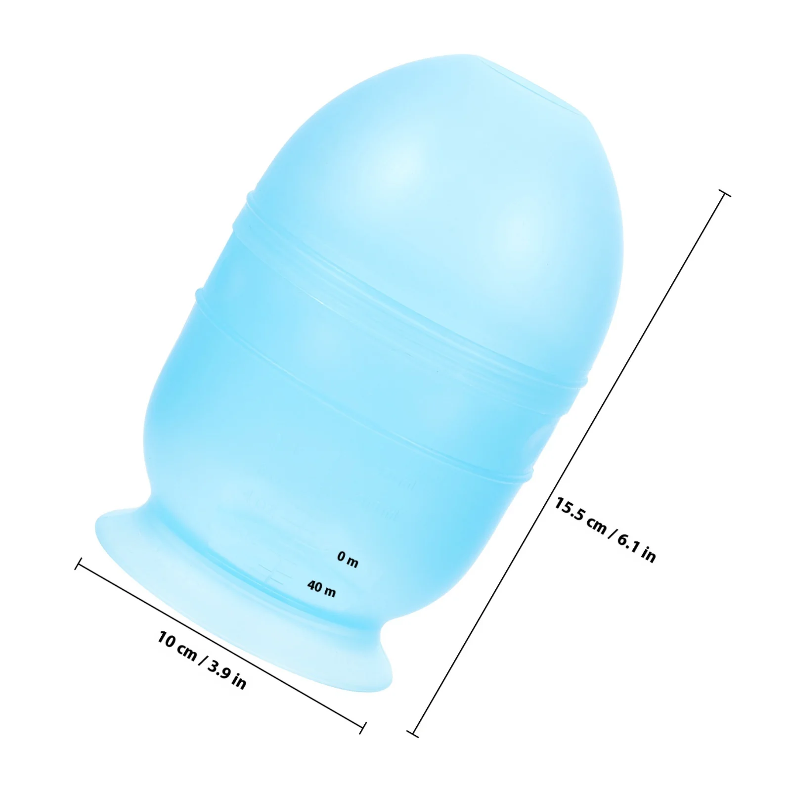 Necessary Hair Dye Bowl Blue Plastic Mixing Cup for Home Salon Use with Scale Markings for Accurate Dye - Image 2