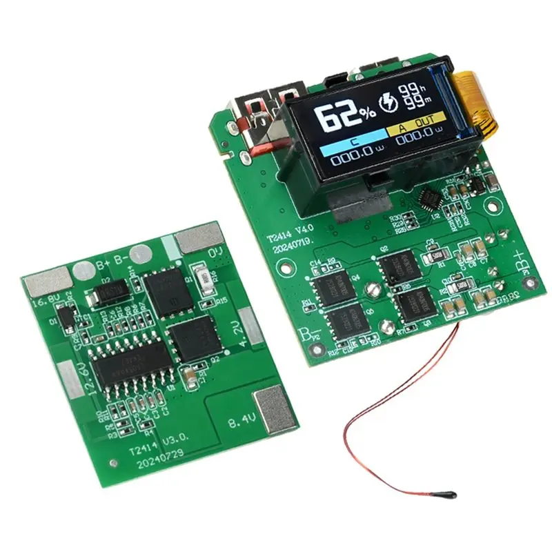 Y43A-PD QC Power Bank Mainboard For PD3.0 QC4.0 Power Bank Repair With TFT Color Display 100W Bank Mainboard