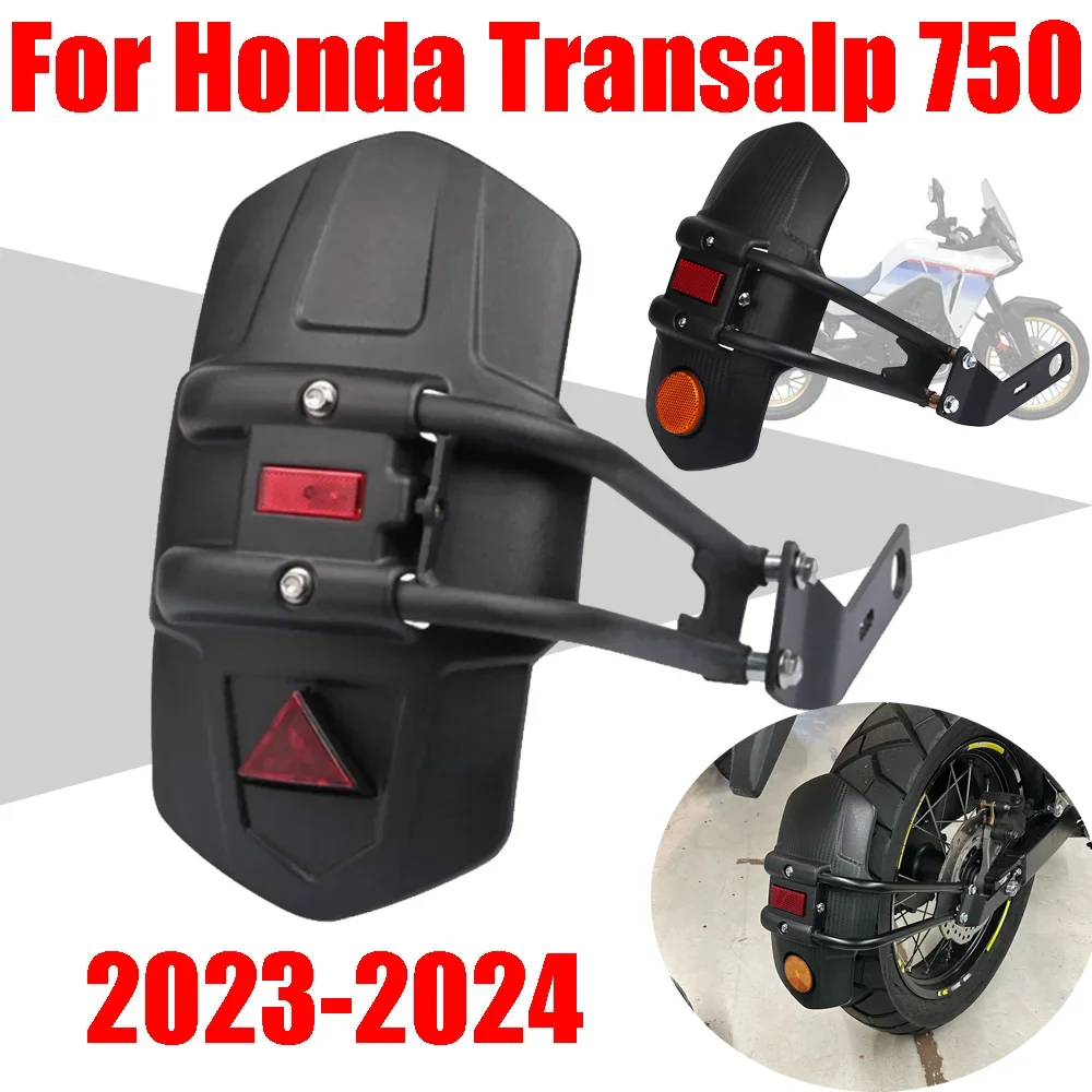 For Honda Transalp XL 750 XL750 2023 2024 Motorcycle Accessories Rear Fender Mudguard Mudflap Rear Wheel Splash Guard Protector