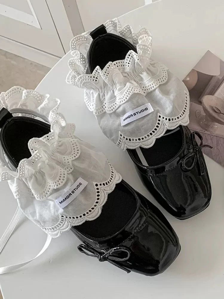 Delicate Lace Trim Shoe Covers Cute Spring Summer New Arrival Elegant Ballet Style Accessories Dongda Gate Socks Covers