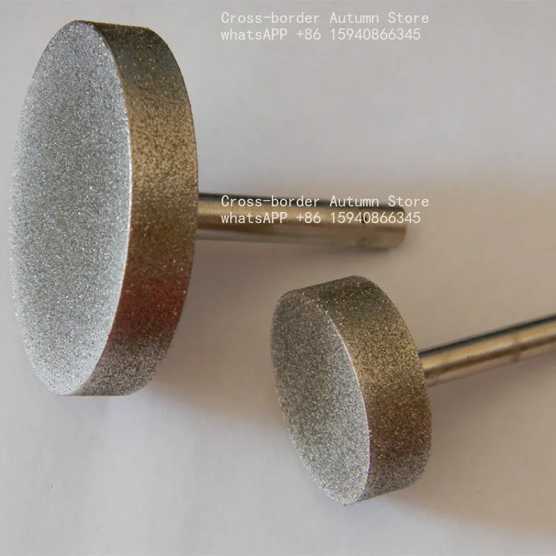 Peeled flat grinding wheel 6mm with rod, grinding rod, horizontal machine thallium grinding wheel with open rough