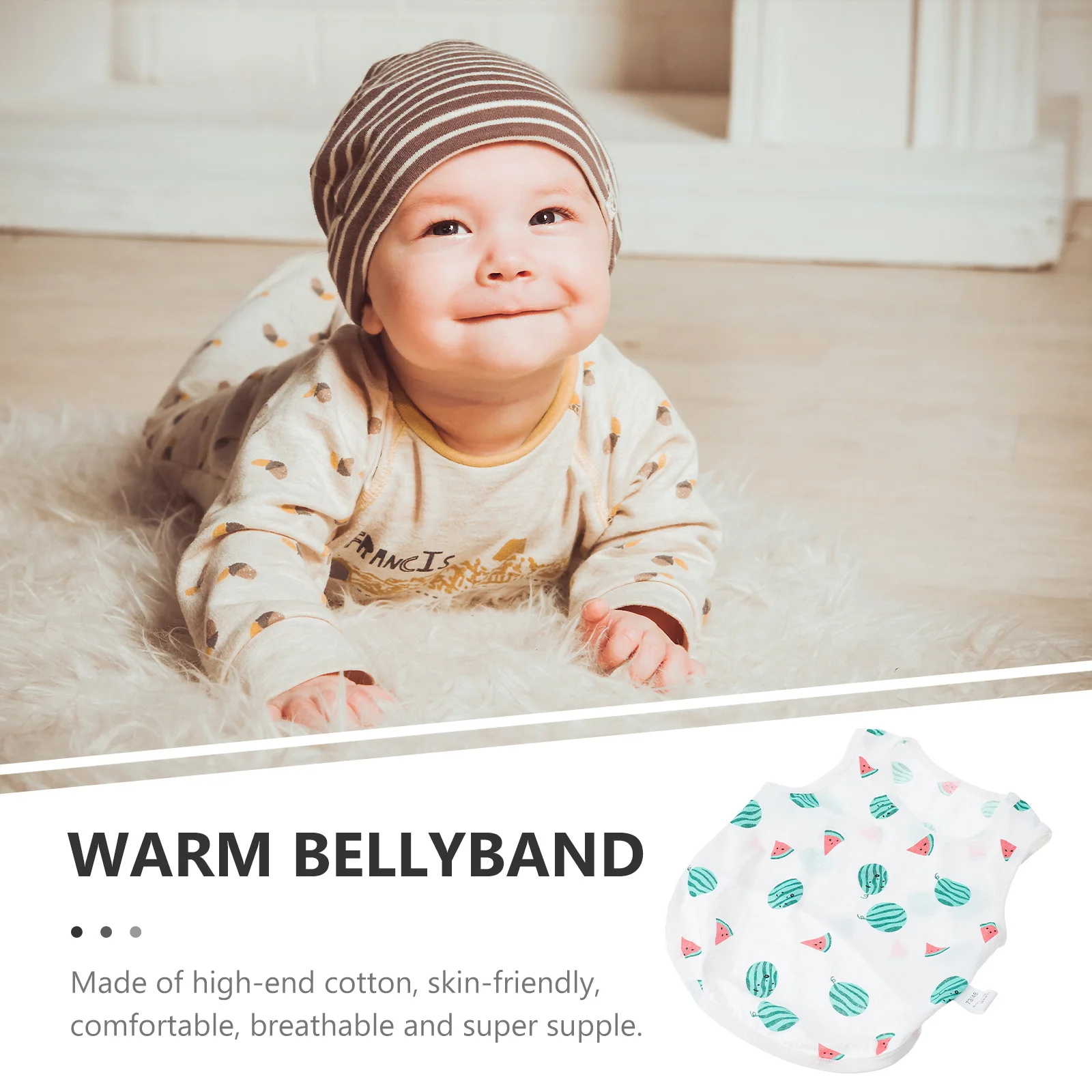 

Baby Infant Belly Protective Vest Cold Prevention Clothes Newborn Sleeping Clothing Cotton Soft Comfortable Warm Bellyband