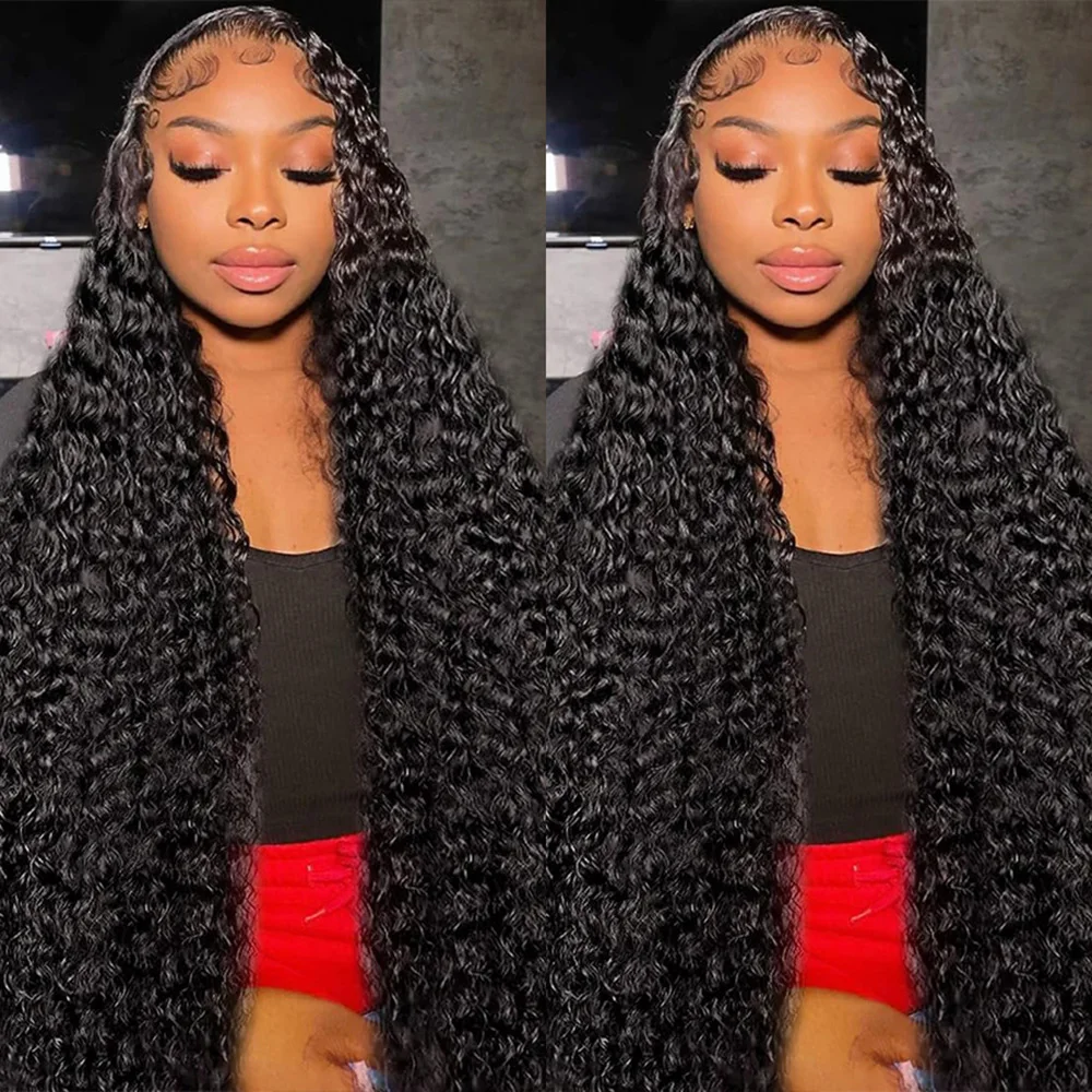 

30 36 Inch Put On And Go 5x5 HD Lace Closure Wigs Deep Wave Human Hair Wigs For Women 200% Density 100% Virgin Human Hair