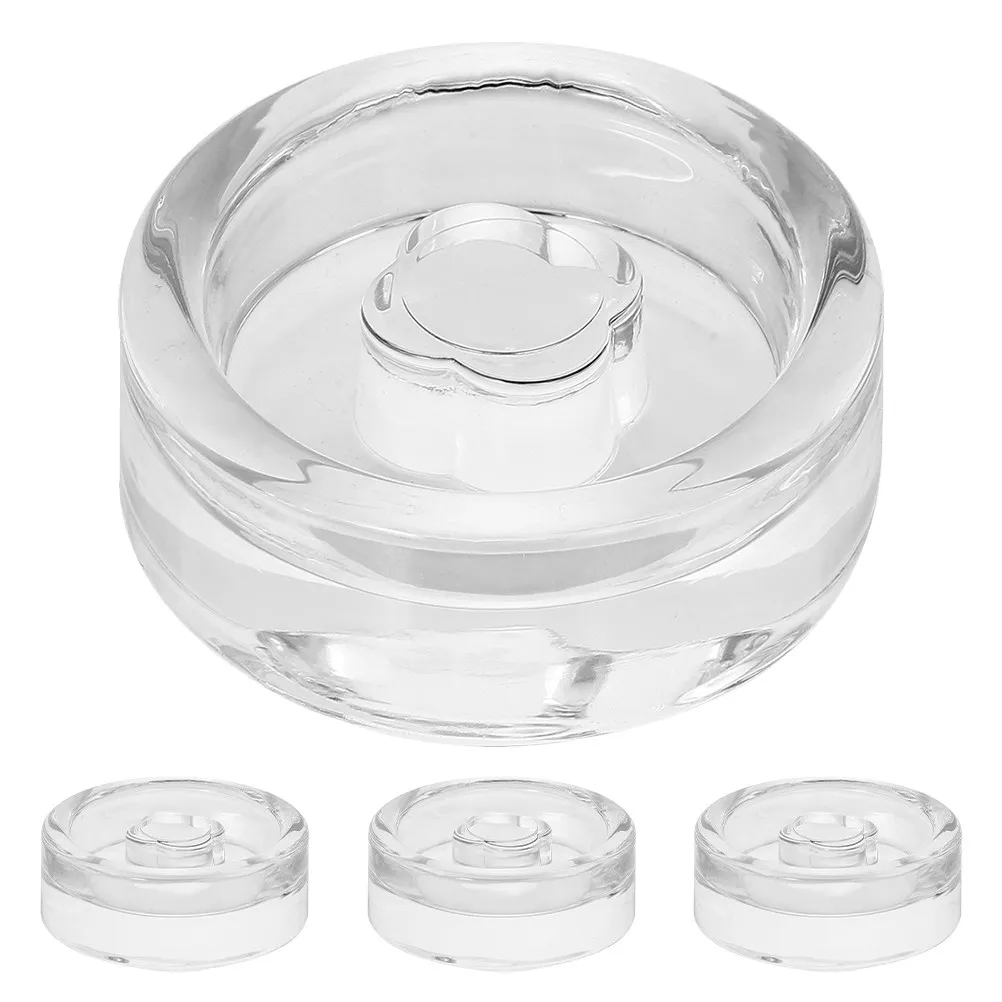4Pcs Smooth Glass Fermentation Weights for Wide Mouth Jars Sauerkraut Kimchi Pickle Jar Weight Small Batch Fermenting