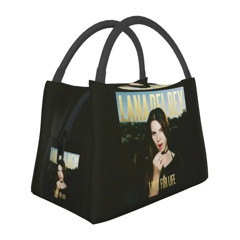 

Custom Lana Del Rey Lunch Bags Women Thermal Cooler Insulated Lunch Boxes for Office Travel