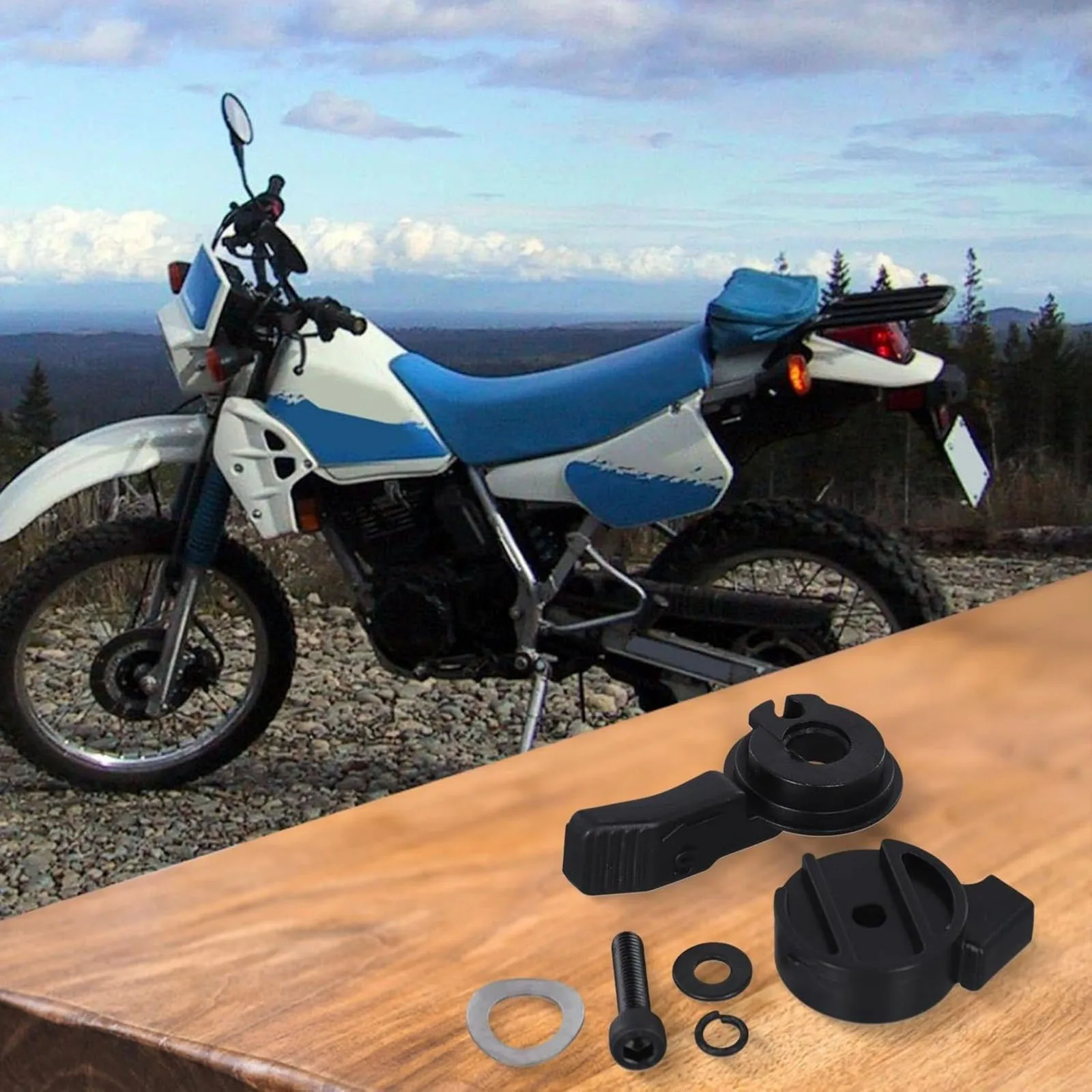 Choke Lever Grip Kit for Kawasaki KLR650 1987-2007 KLR250 KL600, Direct Replacement 46092-1123 Motocycle Accessories