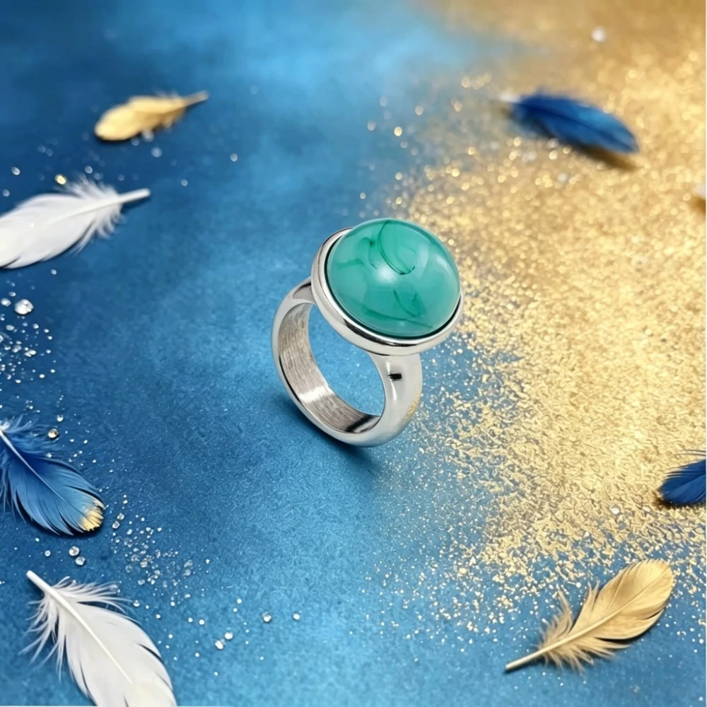 

2026 New Spain S925 Silver Fashion Gemstone Ring European and American Style Boutique Jewelry