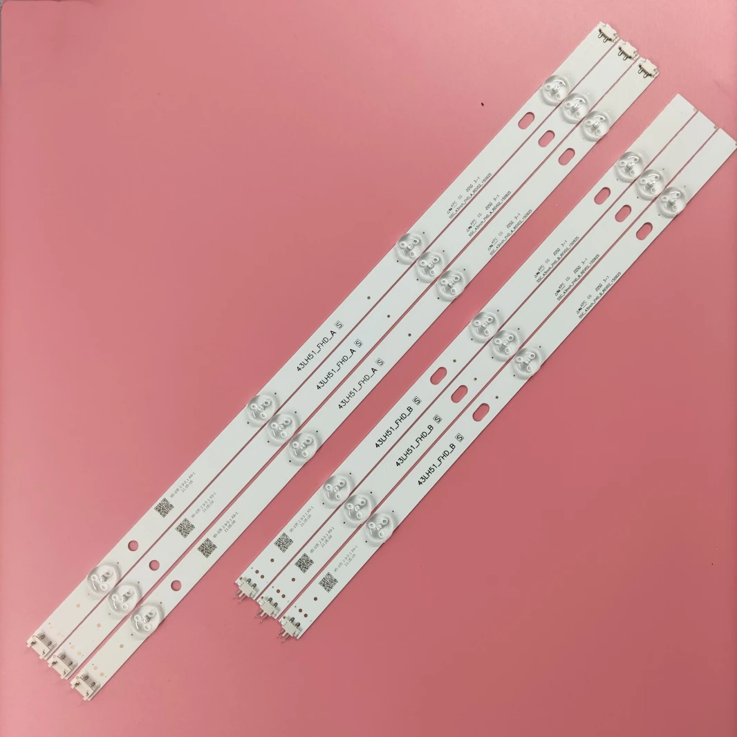 LED backlight strip(6) for  43LF510V 43LF5100 43LH5100 43LH590 43LJ515V 43LH520V 43LH511T 43LH570V LF51_FHD_A B 43LH51_FHD_A B