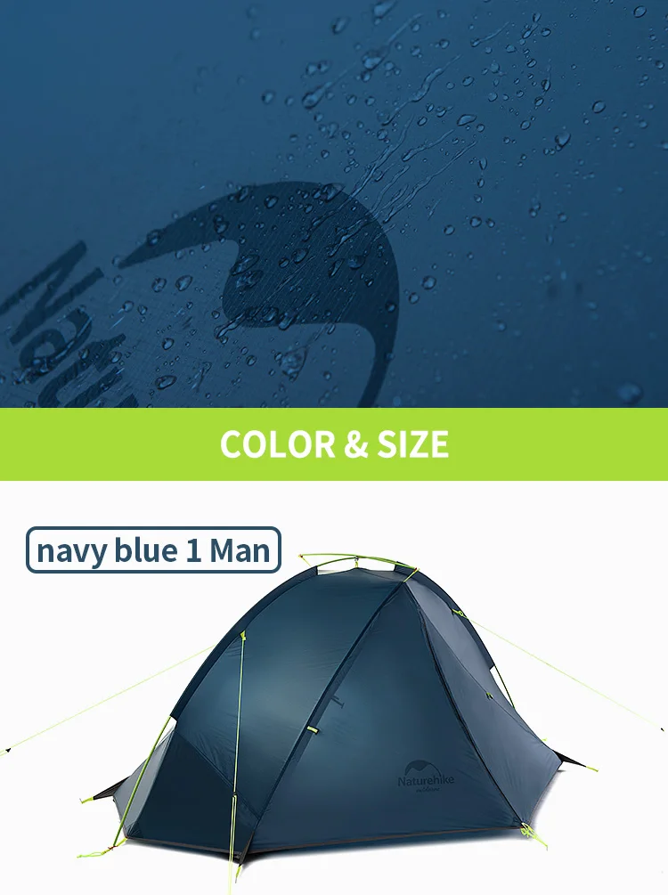 Naturehike Tagar Campingzelt, ultraleicht, 4000 mm, wasserdicht, Überdachungszelte, 1–2 Personen, schneller Aufbau, Outdoor-Rucksack, Fahrradzelt – Detail 5