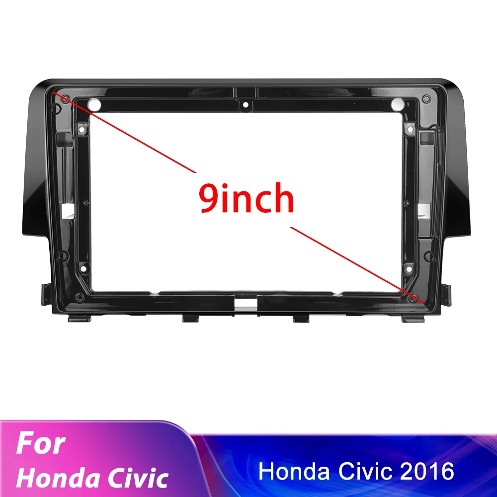 Car radio Android DVD dash board wire harness cable canbus video multimedia navigation Frame For HONDA CIVIC  9INCH