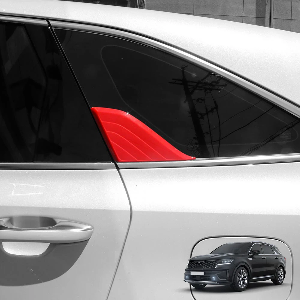 

For Kia Sorento MQ4 2021-2026 Car Exterior Carbon Fiber Styling C-Pillar Window Glass Protector Frame Trim Cover LHD/RHD