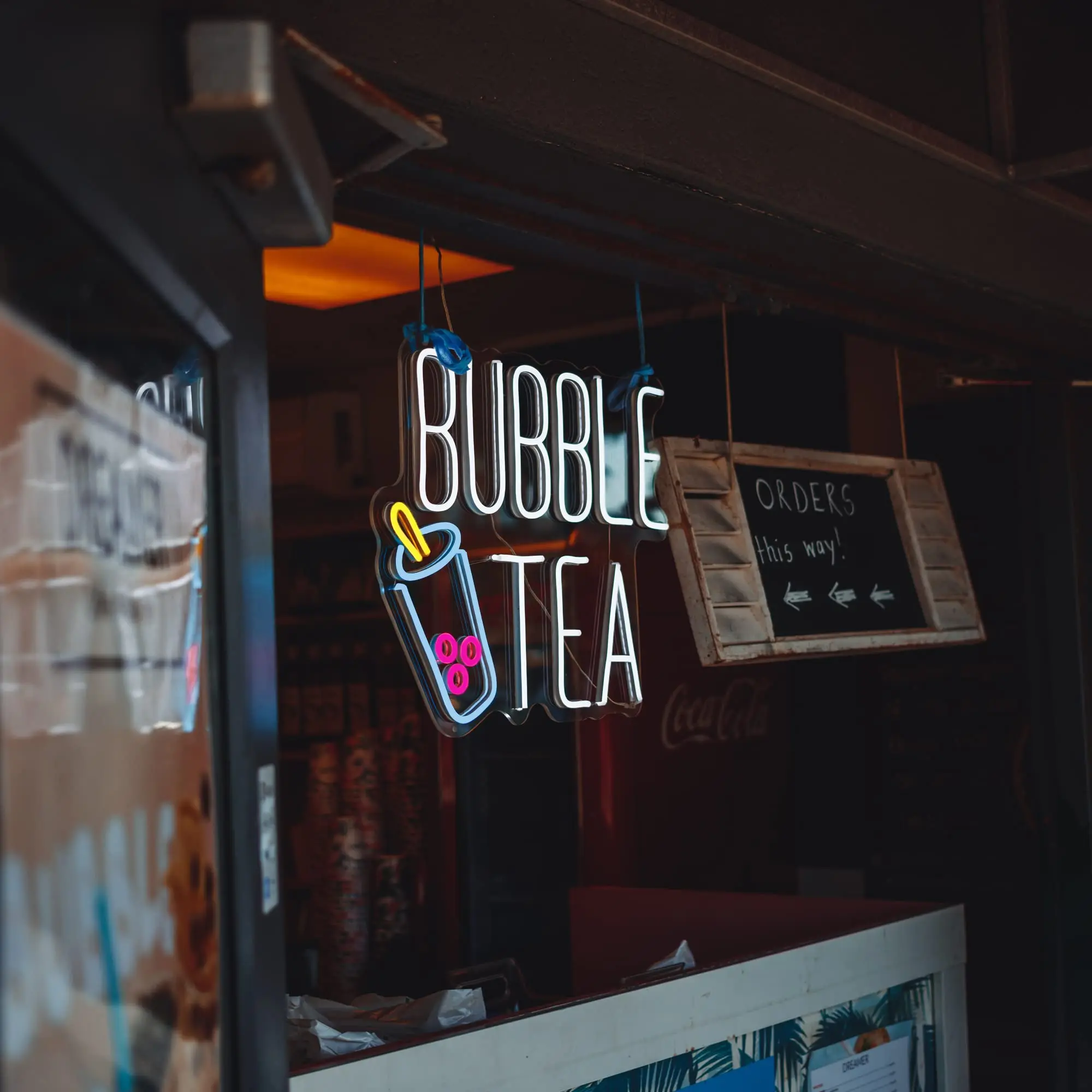 

Custom Handmade Bubble Tea Neon Sign Light Drink Shop Store Advertise Decor Display Lamp Great Gift