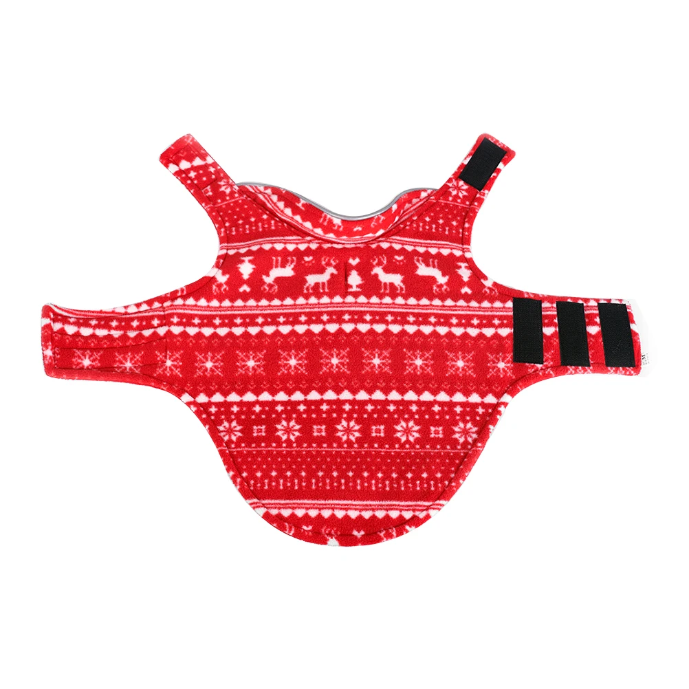 

Coat Christmas Print Dog Pet Supply Clothing Puppy Costume Water Proof Clothes Garment Red