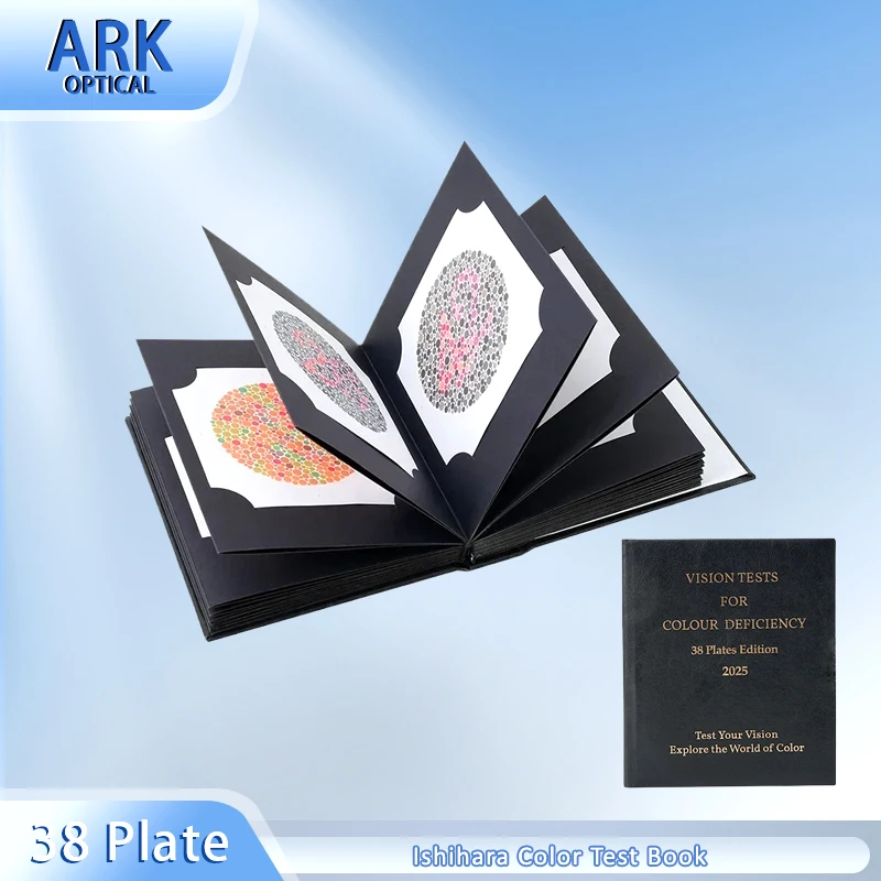 High Quality Hot Selling 2025 New Publish Ishihara Book 38 Plates Optometry Color Blindness Color Deficiency Test Book