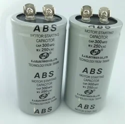 CD60 ABS motor starting capacitor 250VAC 300MFD screw with terminal