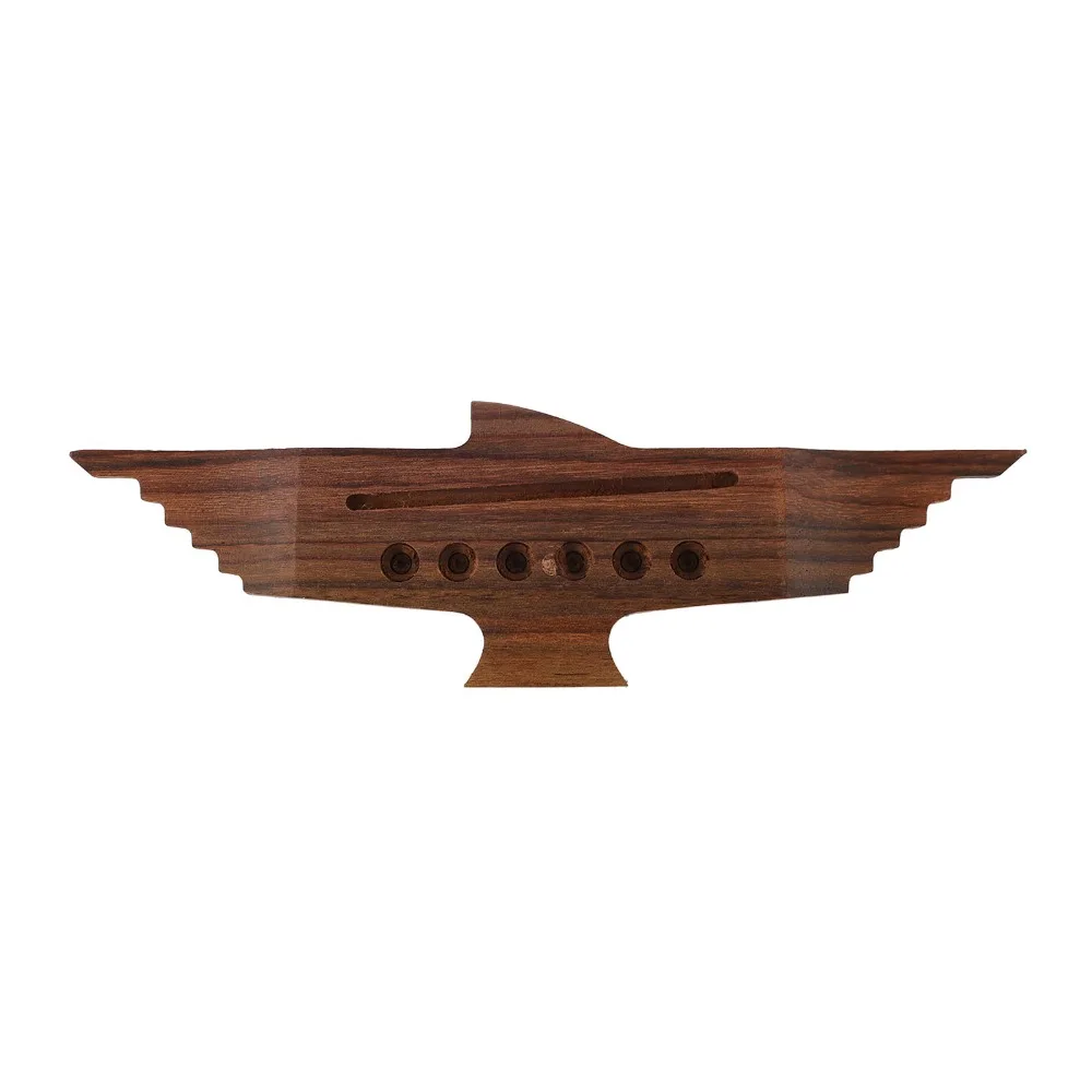 10PCS ​6 String​ Acoustic Guitar Bridge​ ​With Saddle Nut Pin​ ​Rosewood ​Rosewood Bridge​ ​Pre Slotted​ ​Sound Enhancement​