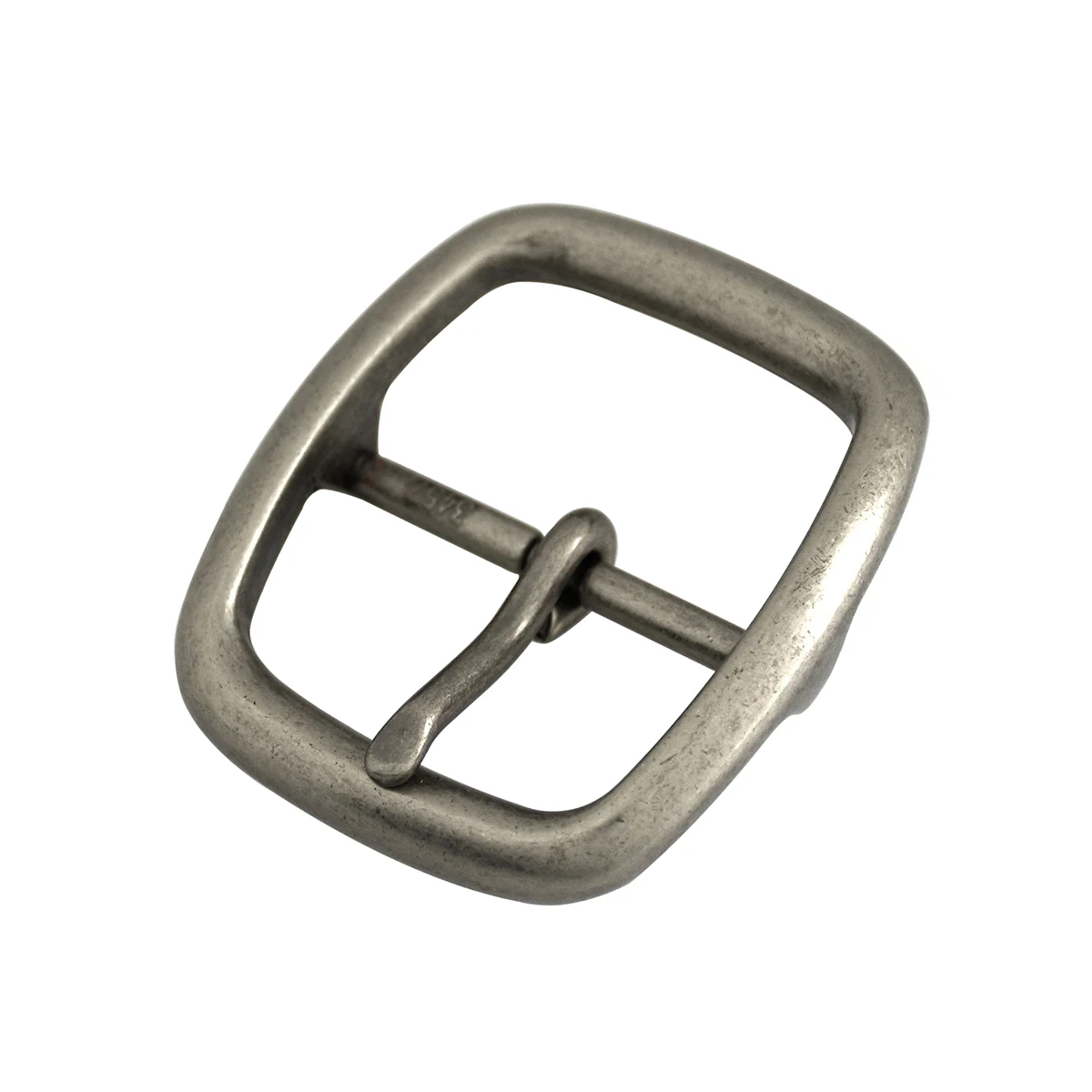 1piece Middle Center Bar Buckle 40mm Metal Retro Silver Men\'s Casual Single Pin Center Bar Buckle Leather Craft Webbing