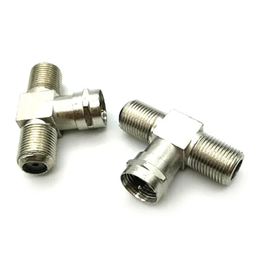 [NC]Male To 2 Female 2 Way F-Type Splitter Combiner TV Cable Sky Satellite[NC]