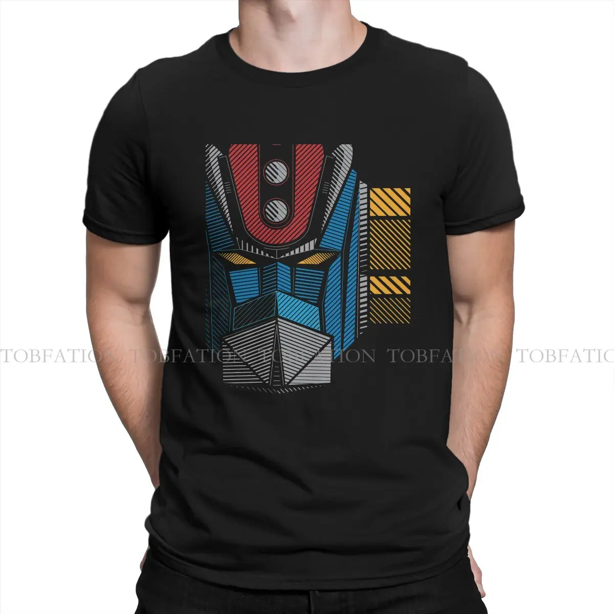 Anime UFO Robot Grendizer Actarus Full Classic Cotton T Shirt Harajuku Homme Men's Tshirt O-Neck Men Tops