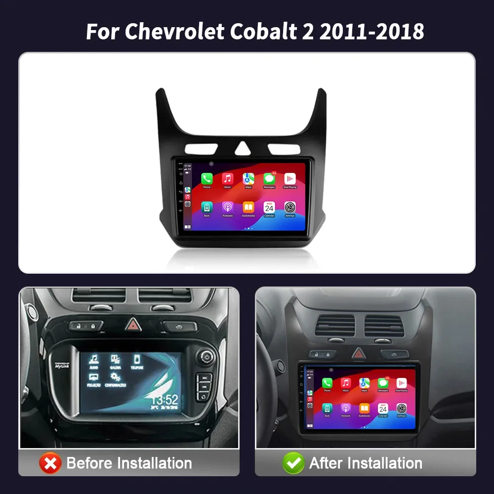 Android 14 For Chevrolet Cobalt 2 2011-2018 B4 B5 7862 CPU GPS Navigation Multimedia Player  Head Unit Carplay Car  Radio wifi