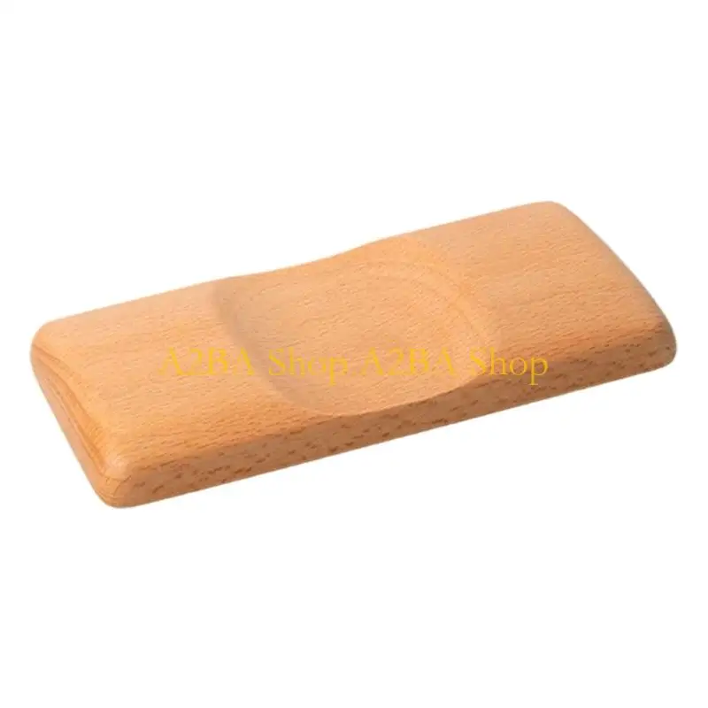 A2BA Wooden Wrist Pad For Mouse Smooth Finishes AntiSkid Base Fit All Desks