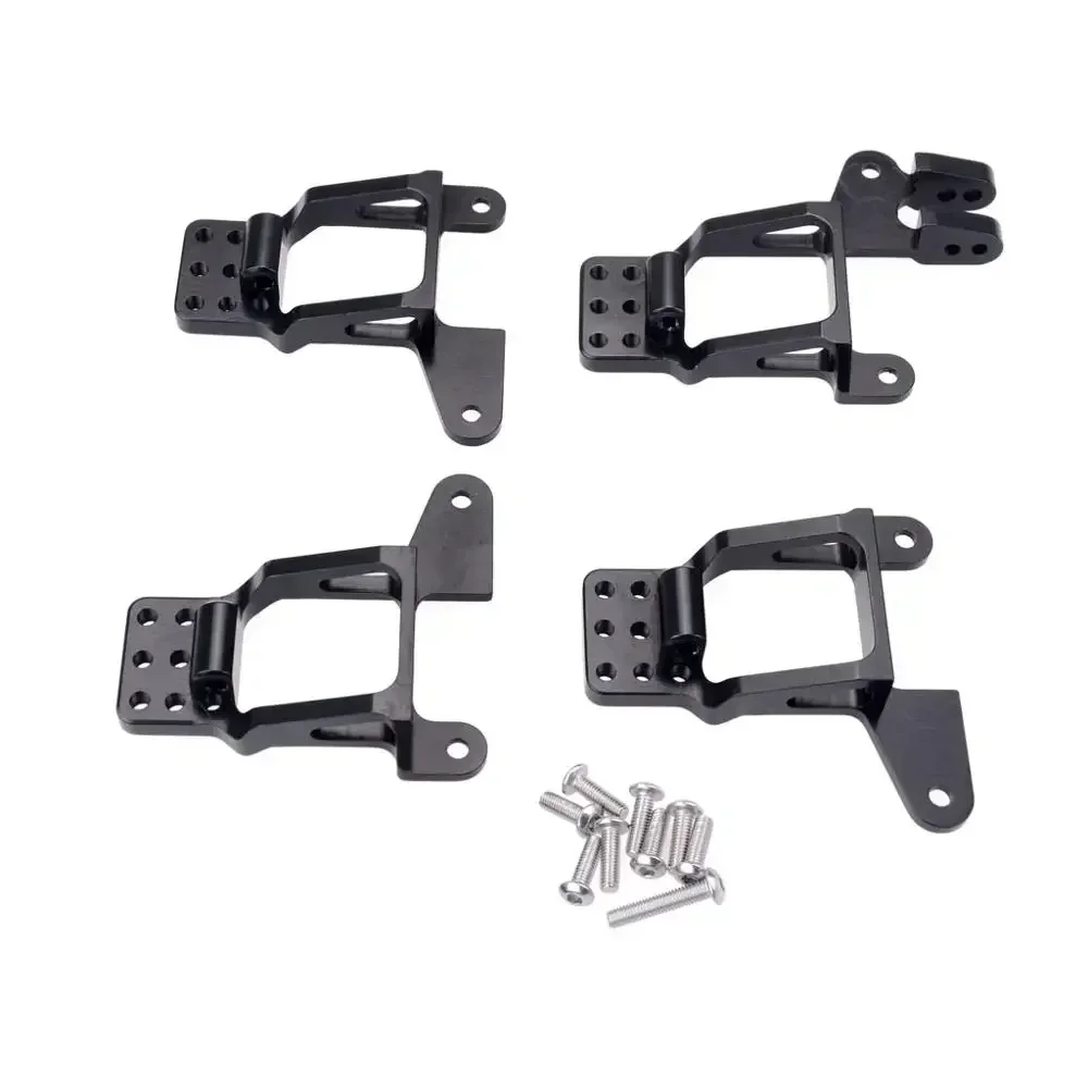 4PCS อลูมิเนียมด้านหน้าและด้านหลัง Shock Towers Mount สําหรับ 1/10 RC Crawler TRX-4 TRX4 8216 อะไหล่อัพเกรด