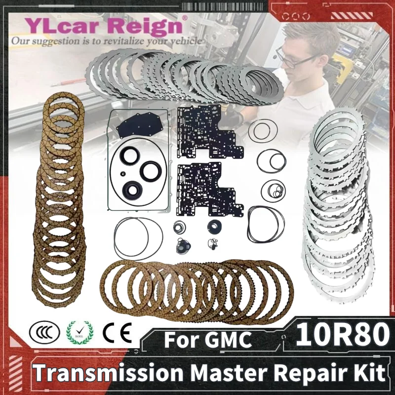 

10R80 Automatic Transmission Master Overhaul Rebuild Repair Kit Friction Plates Steel Discs For For FORD GM Lincoln Cadillac