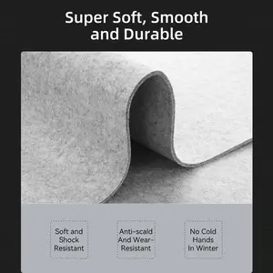 لوحة ماوس من الصوف للمنزل والمكتب ، ملحقات ألعاب غير قابلة للانزلاق ، حصيرة كتابة كبيرة الحجم ، لوحة ماوس لوحة المفاتيح ، حامي مكتب الكمبيوتر أفضل 10 حصائر كرسي ألعاب مبيعا - رقم 6