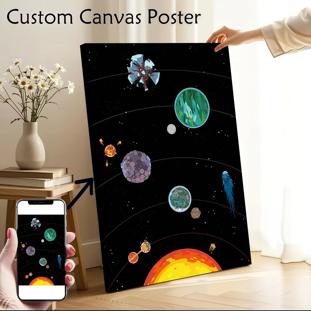 Outer Wilds Planetary Canvas Wall Art Poster Personalized Photo Printing Perfect Gift for Modern Home Decoration Ornaments Room