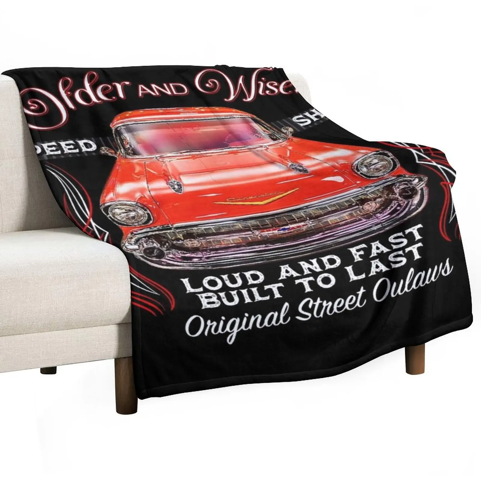 1957 Chevy Bel Air Classic Hot Rod Car Throw Blanket manga Hairys bed plaid Summer Beddings Personalized Gift Thin Blankets