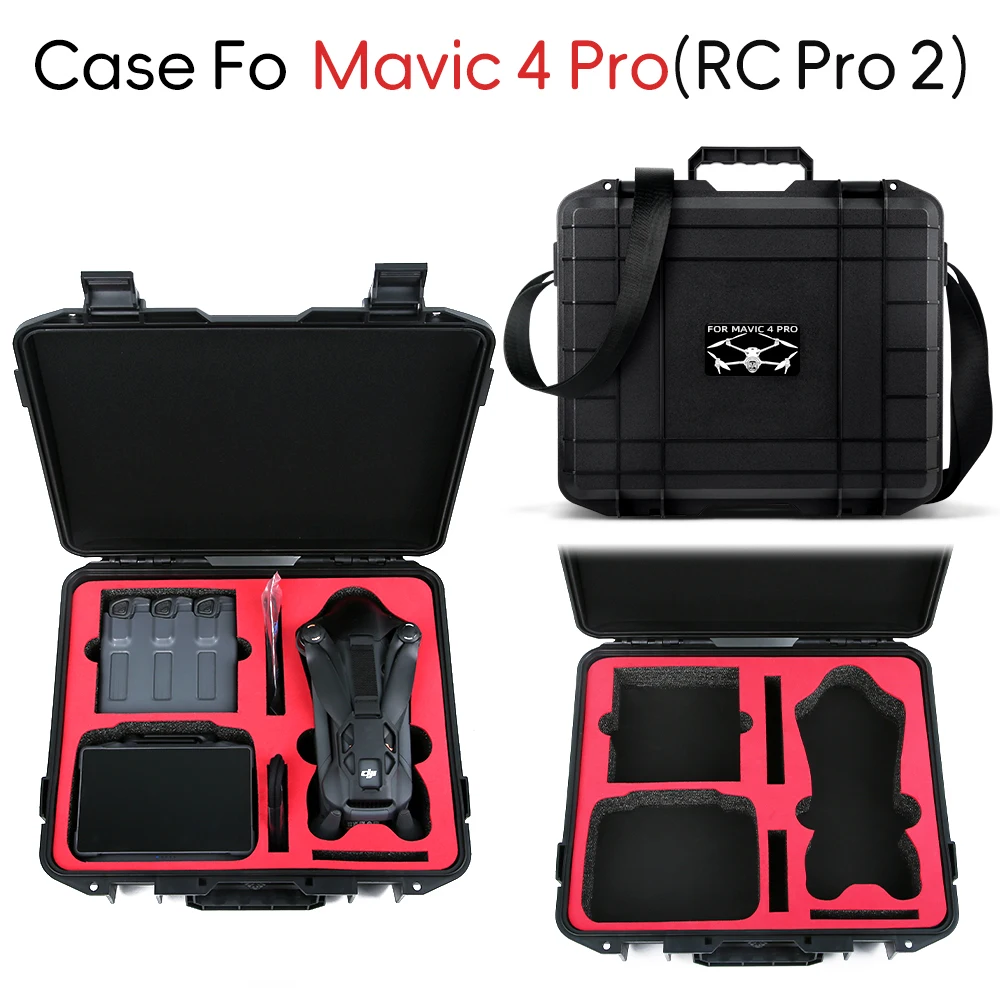 Carry Case For DJI Mavic 4 Pro Explosion-Proof Box Portable Hard Shell Case For Mavic 4 Pro RC 2/RC Pro 2 Control Dron Accessory