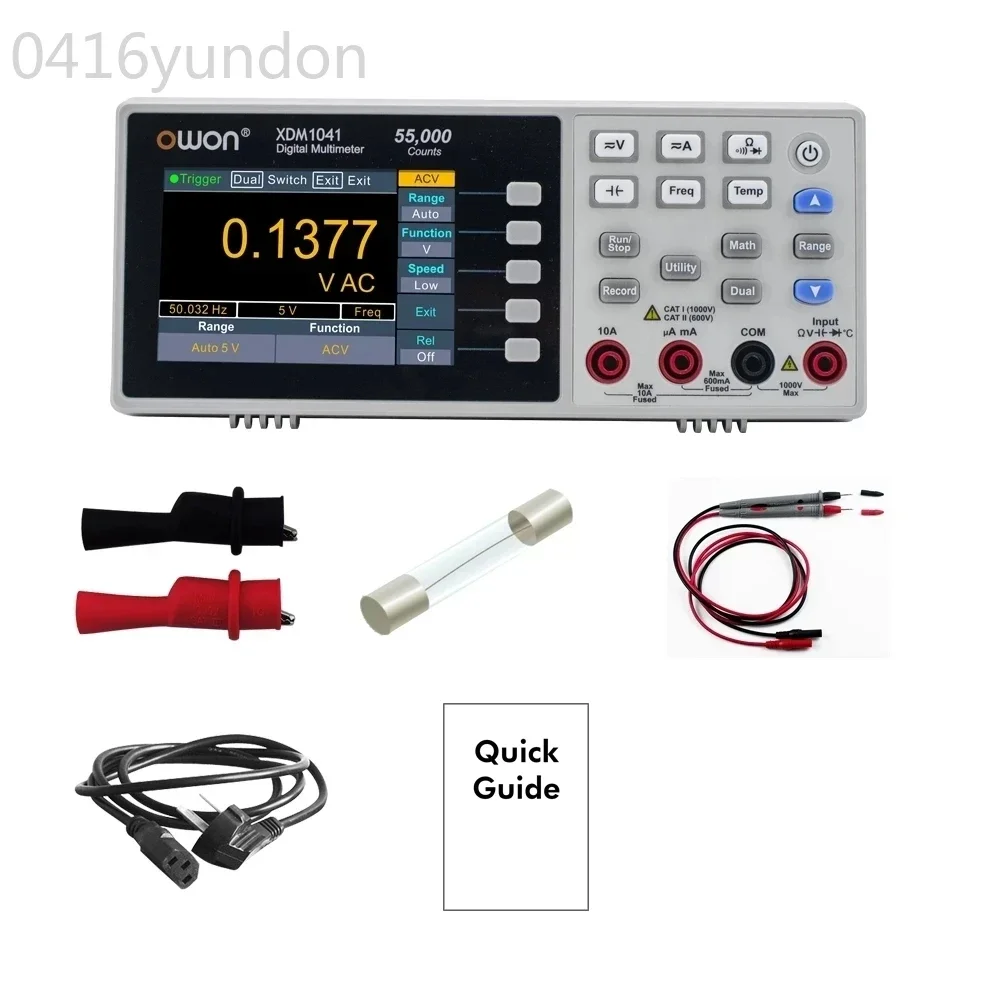 OWON XDM1041 4 1/2 Benchtop Digital Multimeter 55000 Counts True RMS 3.5inch LCD USB DC/AC Current Voltmeter Temperature Tools